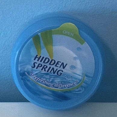 Hidden Spring Watercap closure — top view